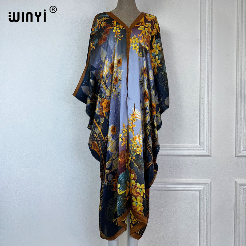 Boho Summer Beach Maxi Dress - WINYI 2023 Vestido Largo Maxi con