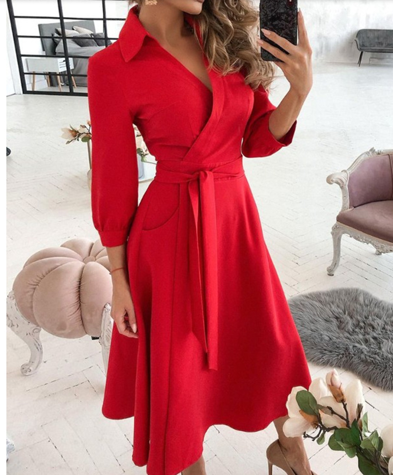 French Vintage Floral Midi Dress - Vestido estampado para mujer, Sexy, con