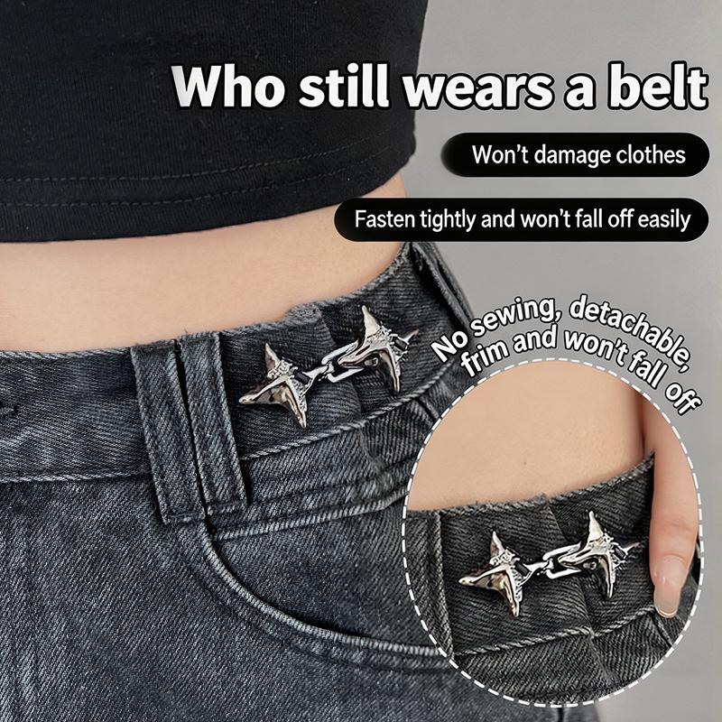 Jeans - Hebilla de Cinturón Ajustable de Metal