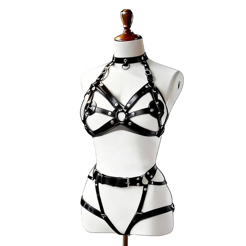 Lingerie - Lencería Sexy de Cuero para Mujer,