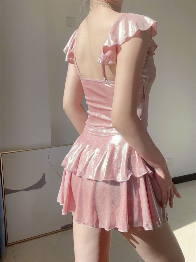 Swimwear - Traje de Baño Rosa Brillante para