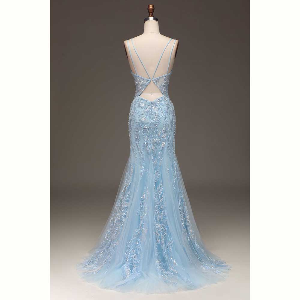 Vestidos de fiesta de noche el - Elegant Satin Evening Gown Split reseña y precio