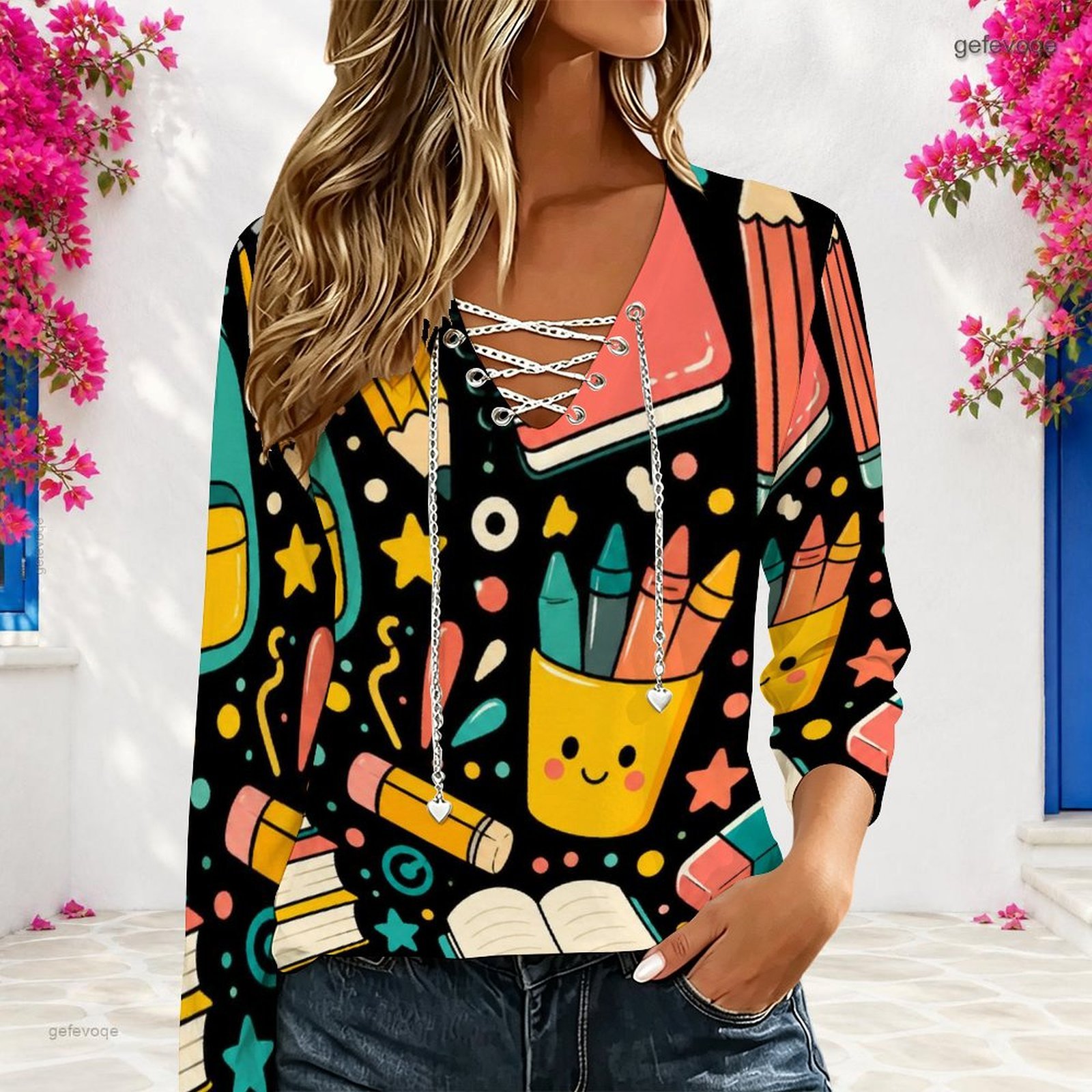 Blusa Casual Holgada para Muje - Blouses reseña y precio