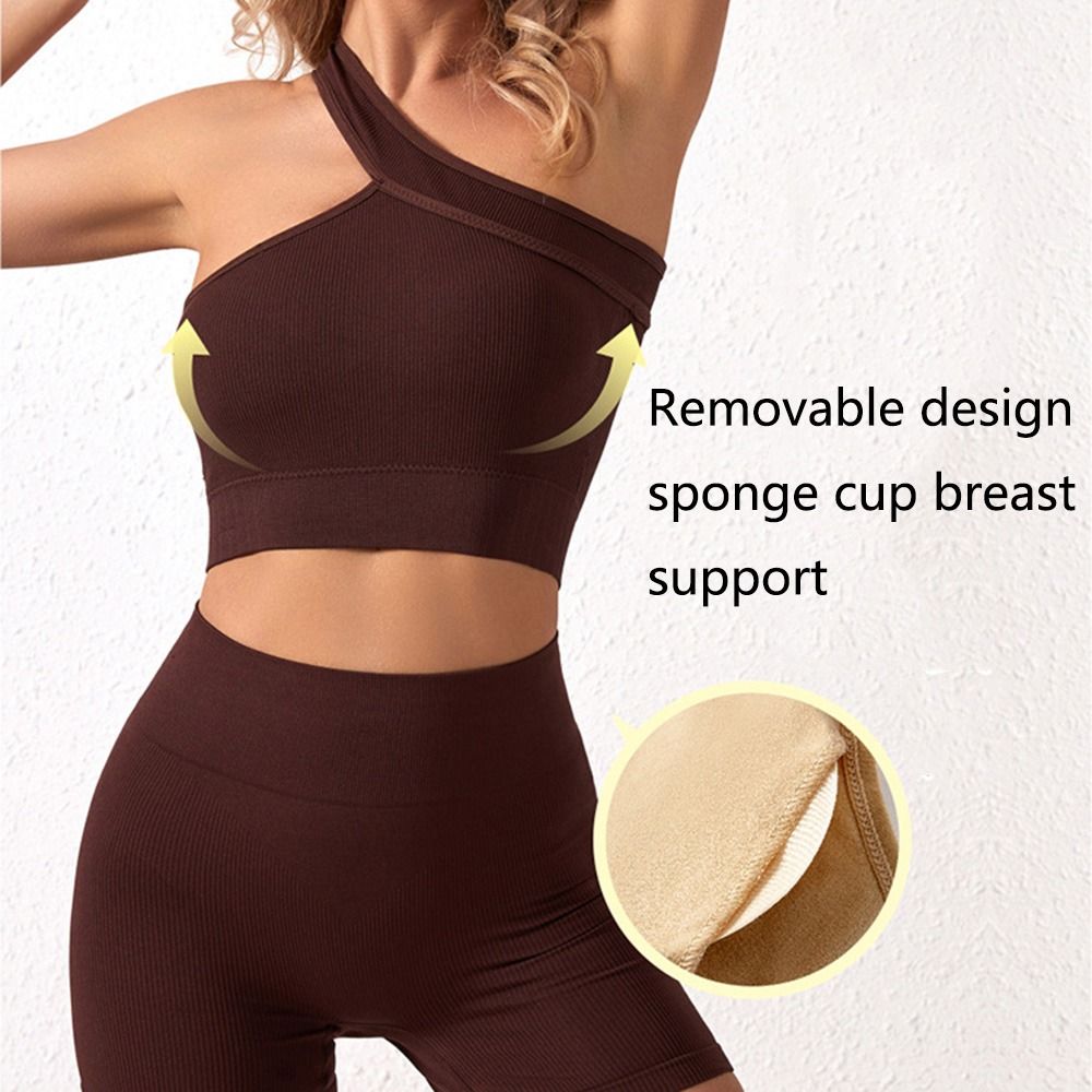 Conjuntos de entrenamiento reu - Seamless Ribbed Workout Tank Top reseña y precio