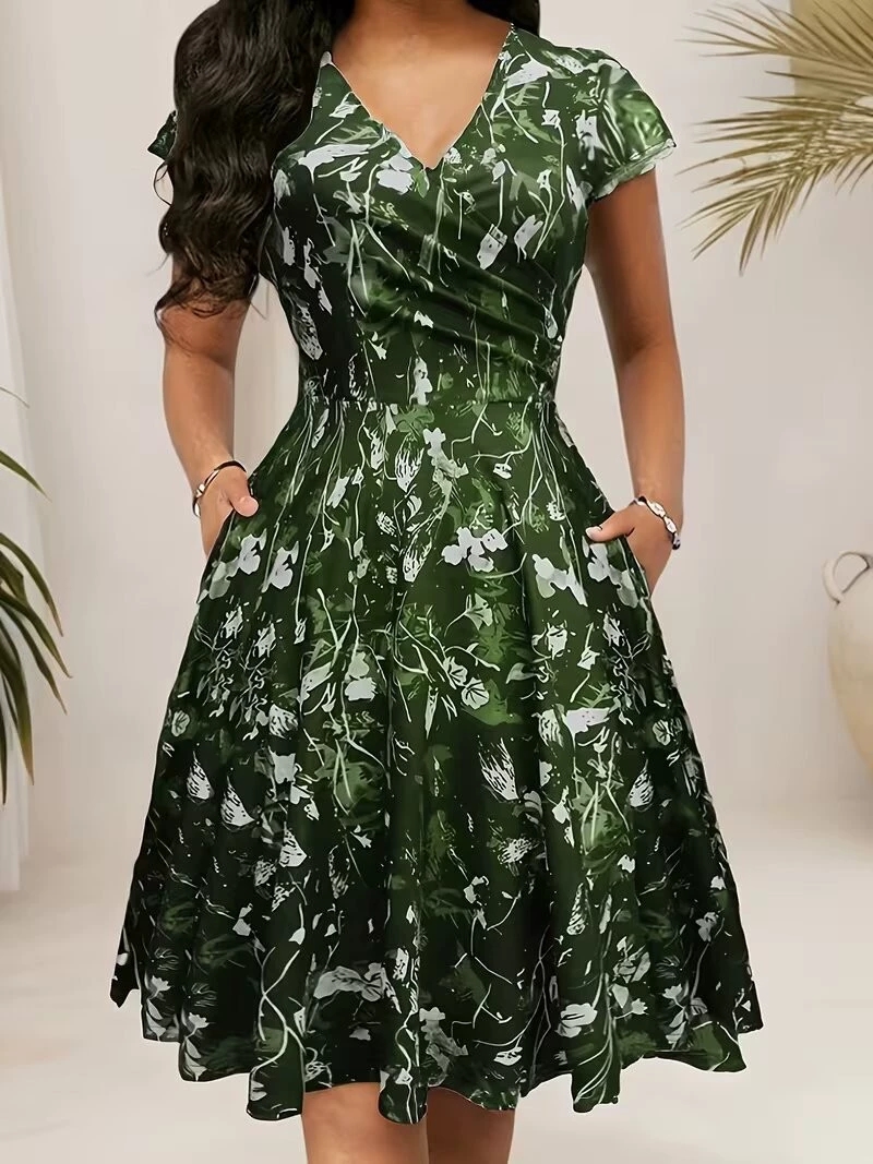 Vestido Largo de Verano 2026 c - French Vintage Floral Midi Dress reseña y precio
