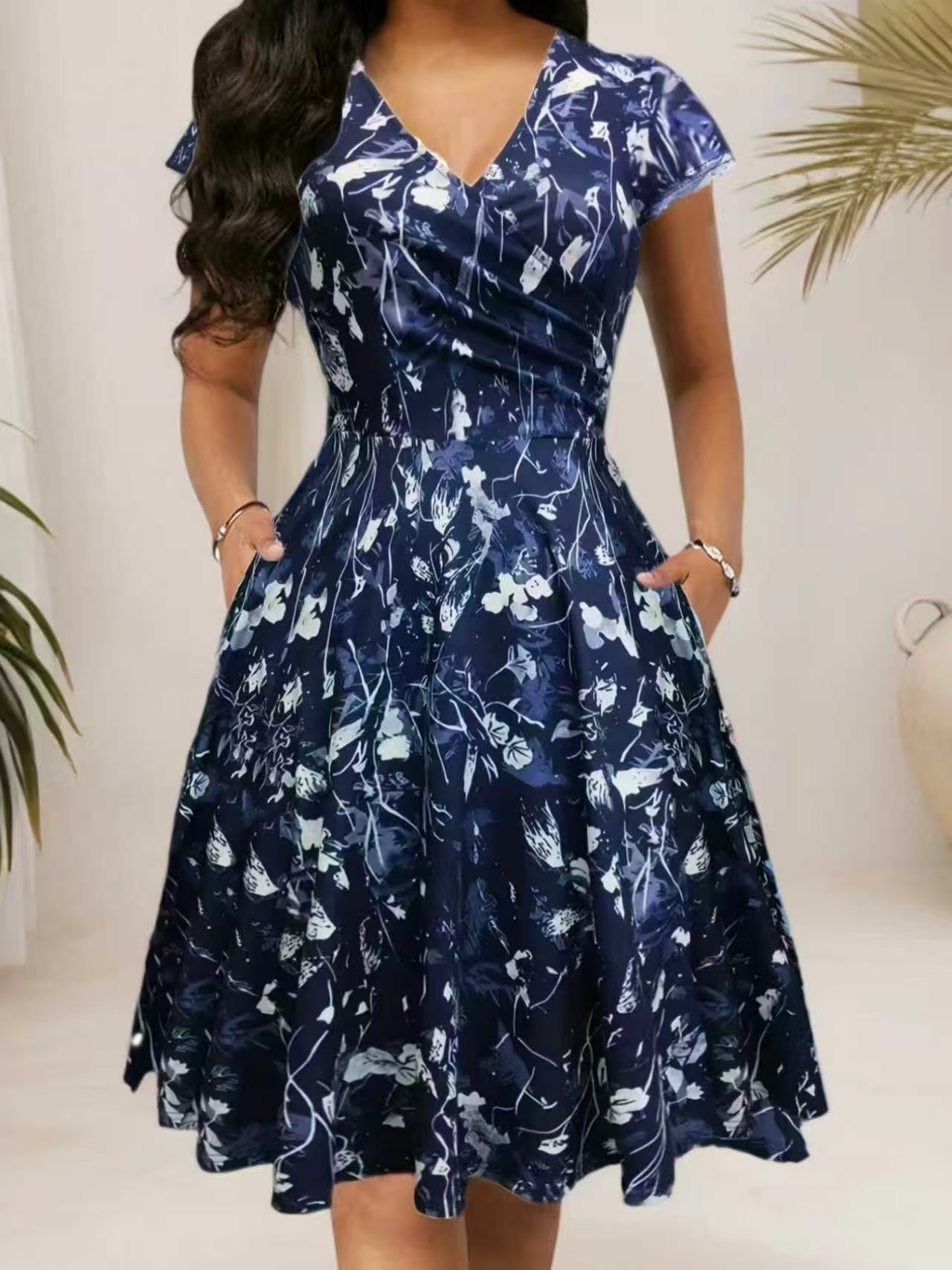 Vestido Largo de Verano 2026 c - French Vintage Floral Midi Dress reseña y precio