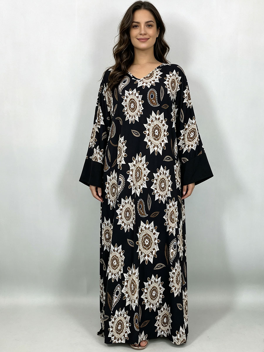 Vestido largo de talla grande  - Boho Summer Beach Maxi Dress reseña y precio