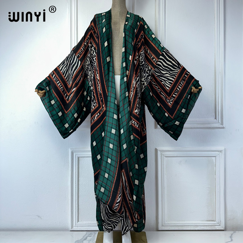 WINYI kimono sexy verano 2025  - Boho Summer Beach Maxi Dress reseña y precio