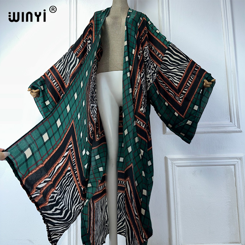 WINYI kimono sexy verano 2025  - Boho Summer Beach Maxi Dress reseña y precio