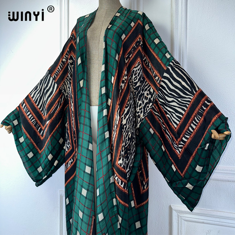 WINYI kimono sexy verano 2025  - Boho Summer Beach Maxi Dress reseña y precio