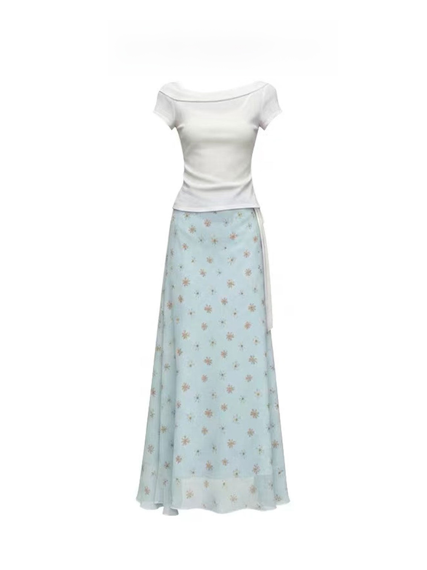 Vestido de Diseño Coreano con  - Korean Style A Line Shirt Dress reseña y precio