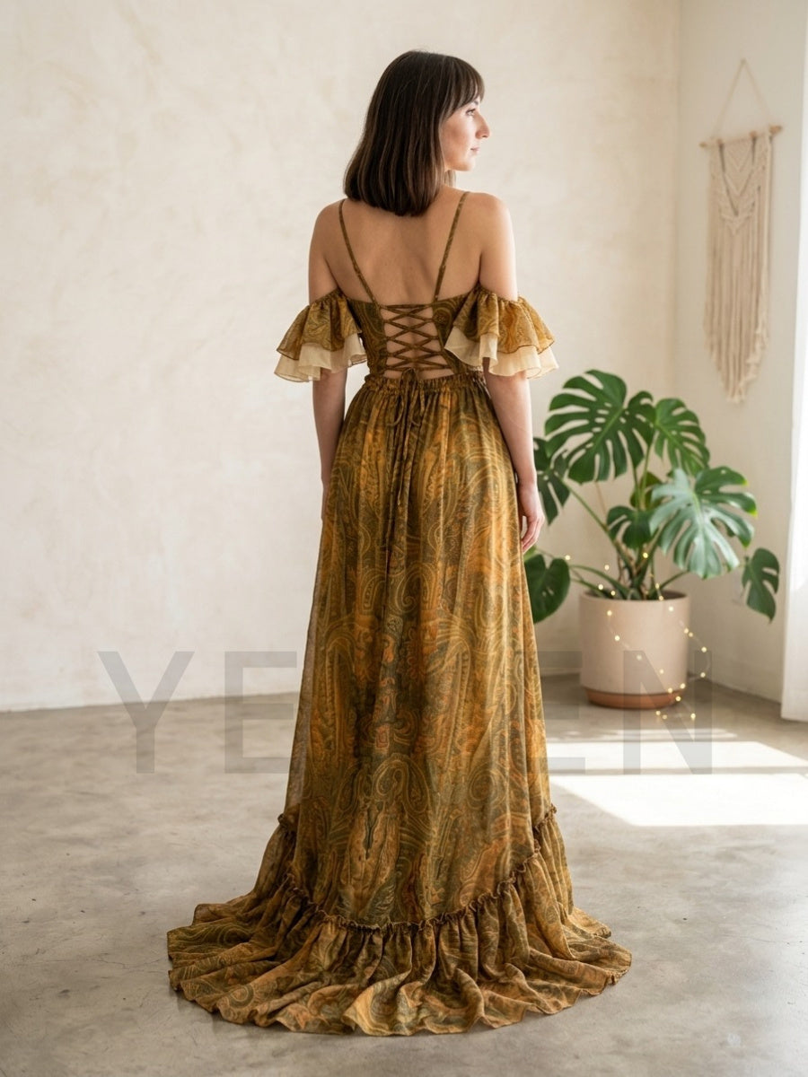 Conjunto de Vestido Maxi de 2  - Boho Summer Beach Maxi Dress reseña y precio