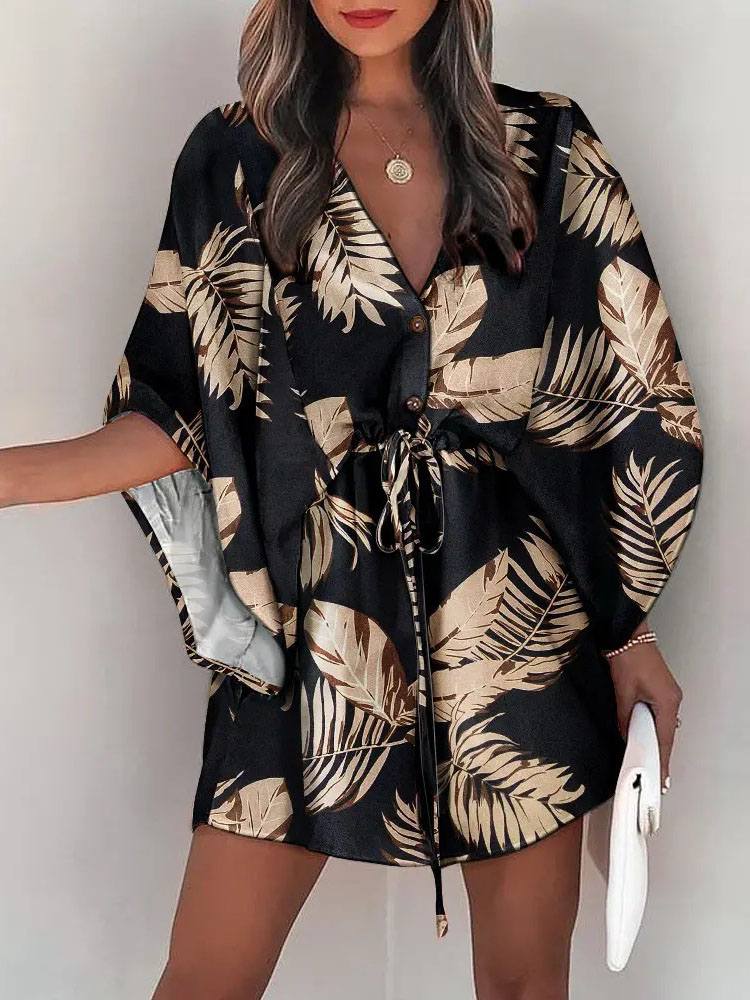 Vestido informal de verano par - French Vintage Floral Midi Dress reseña y precio