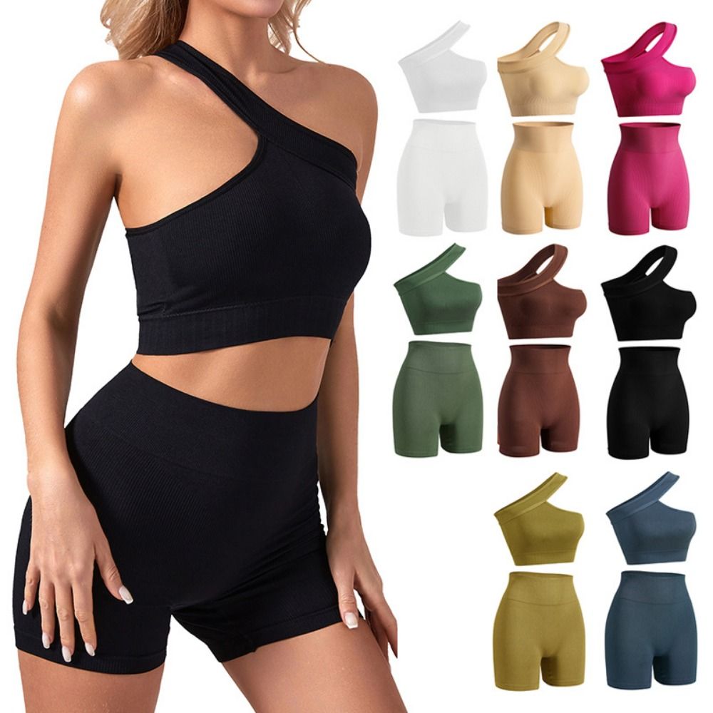 Conjuntos de entrenamiento inf - Seamless Ribbed Workout Tank Top reseña y precio