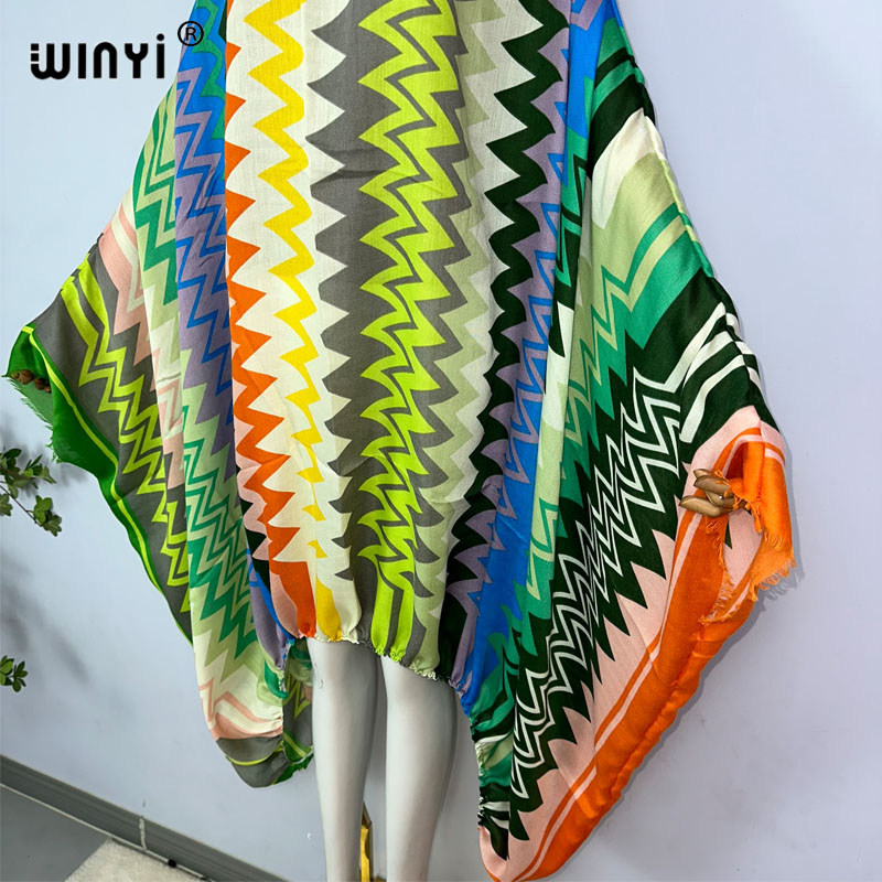 WINYI Vestidos Maxi Sexys de U - Boho Summer Beach Maxi Dress reseña y precio