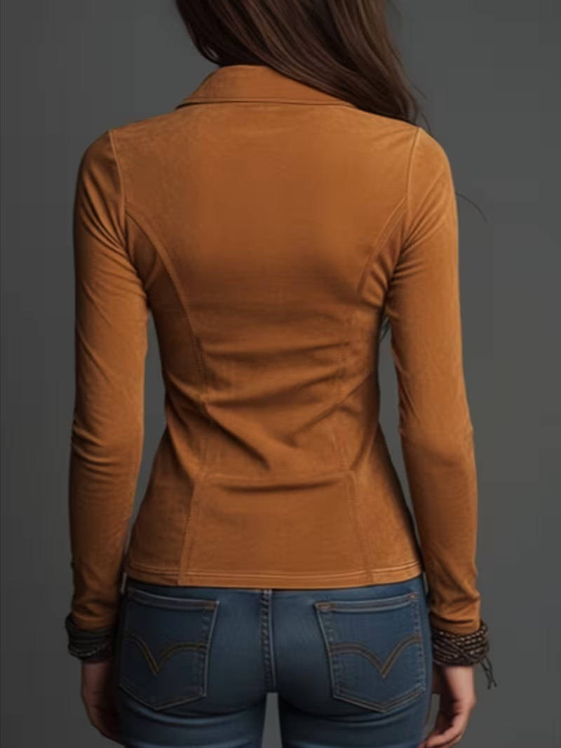 Camisa Entallada con Solapa pa - Blouses reseña y precio