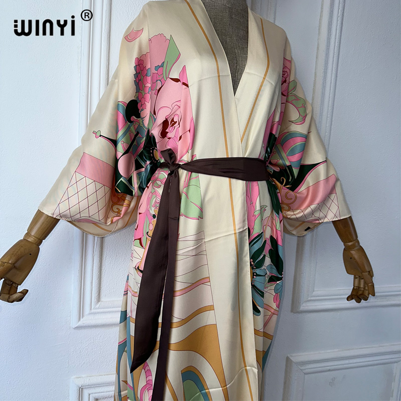 WINYI Vestido Kimono de Verano - Boho Summer Beach Maxi Dress reseña y precio