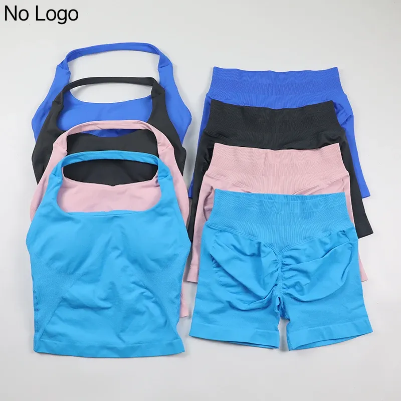 Conjunto de yoga sin costuras  - Seamless Ribbed Workout Tank Top reseña y precio