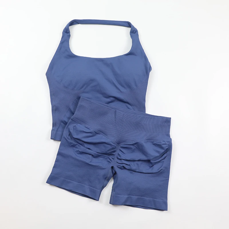 Conjunto de yoga sin costuras  - Seamless Ribbed Workout Tank Top reseña y precio