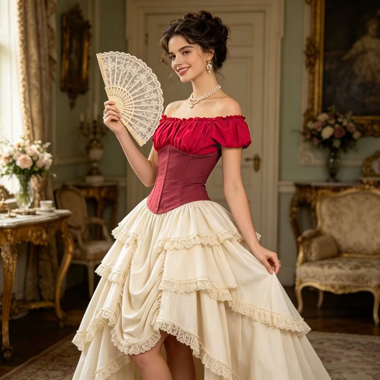 Falda asimétrica de estilo ren - Skirts reseña y precio