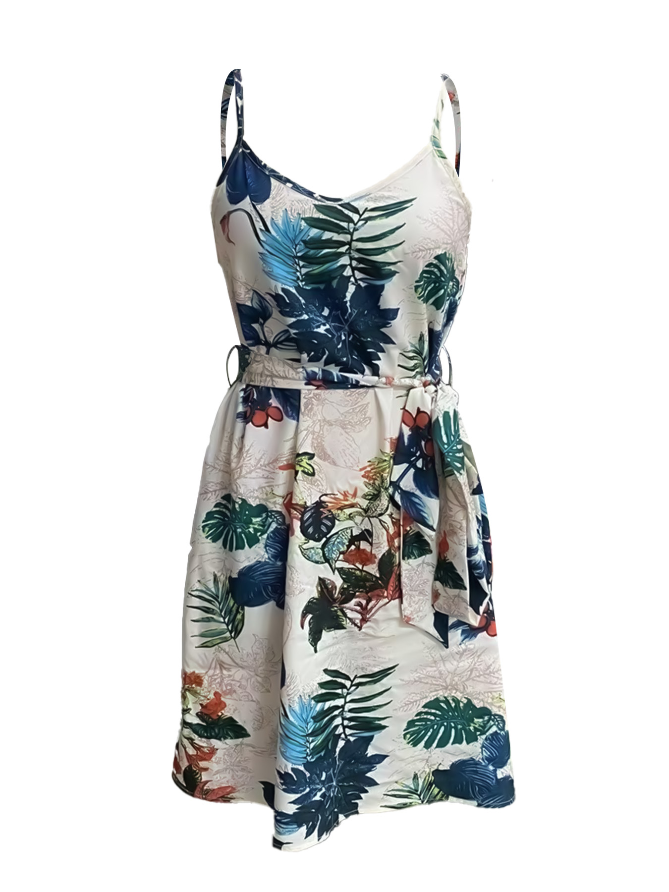Vestido estilo bohemio con cin - French Vintage Floral Midi Dress reseña y precio