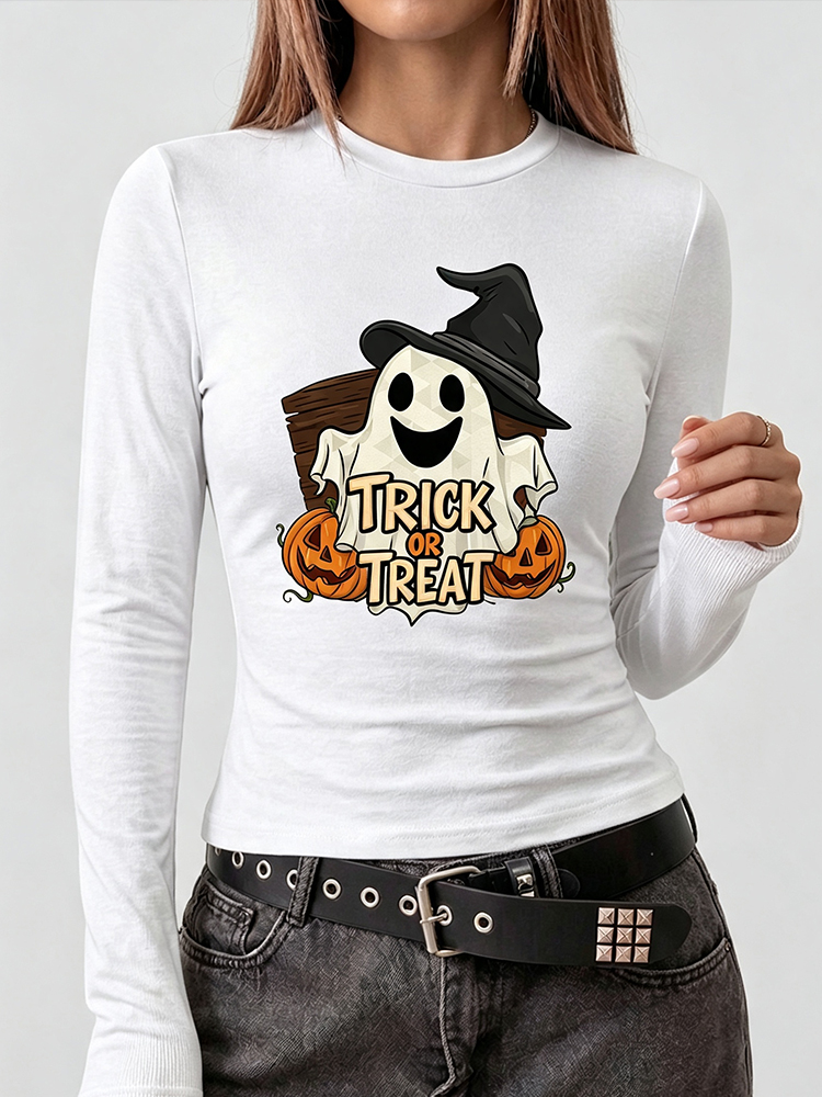 Camiseta de manga larga con es - Blouses reseña y precio