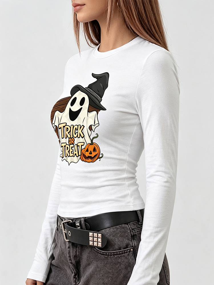 Camiseta de manga larga con es - Blouses reseña y precio