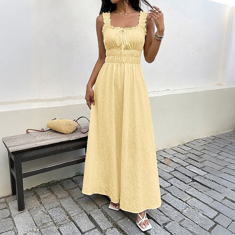 Vestido de verano sin mangas c - Boho Summer Beach Maxi Dress reseña y precio
