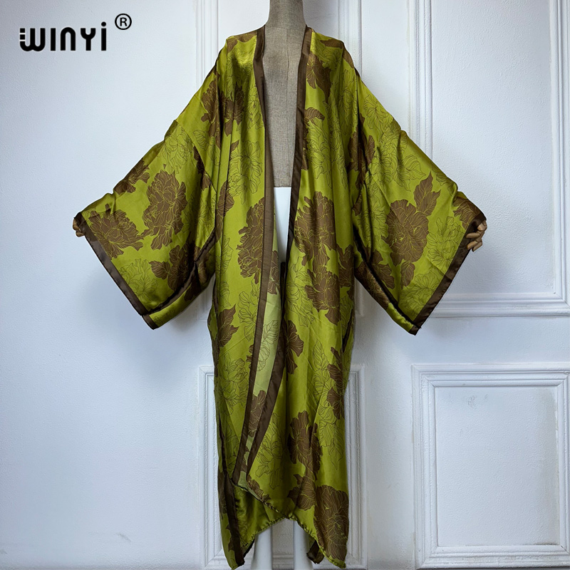 WINYI África boho estampado ki - Boho Summer Beach Maxi Dress reseña y precio