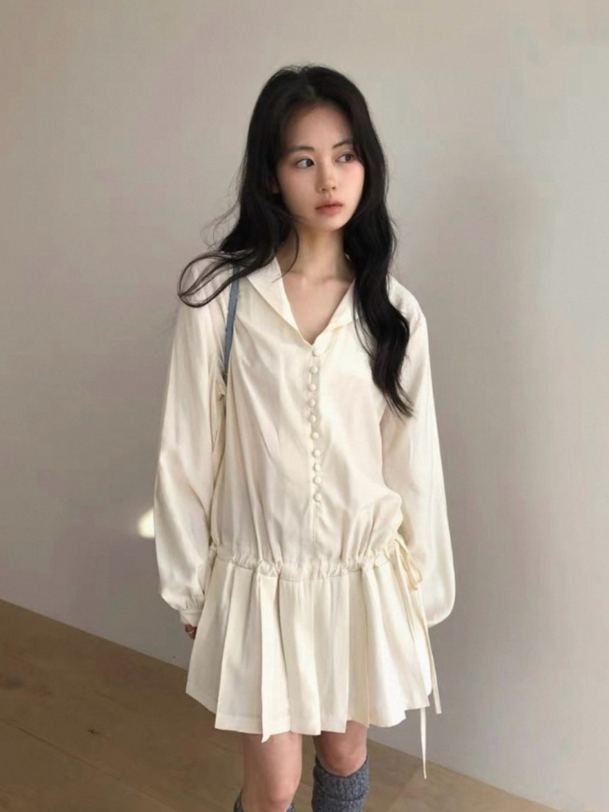 Vestido Camisero Largo Adelgaz - Korean Style A Line Shirt Dress reseña y precio