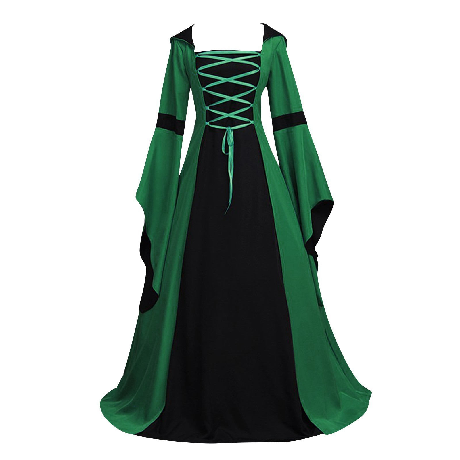 Vestido de manga campana con c - Dresses reseña y precio
