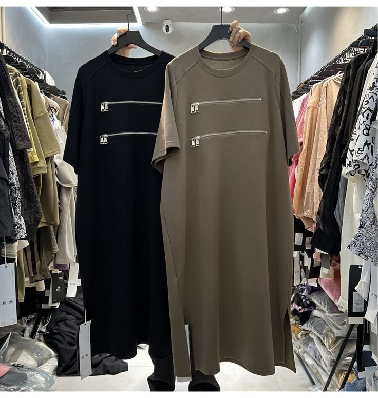 Vestido camisero holgado de ma - Korean Style A Line Shirt Dress reseña y precio