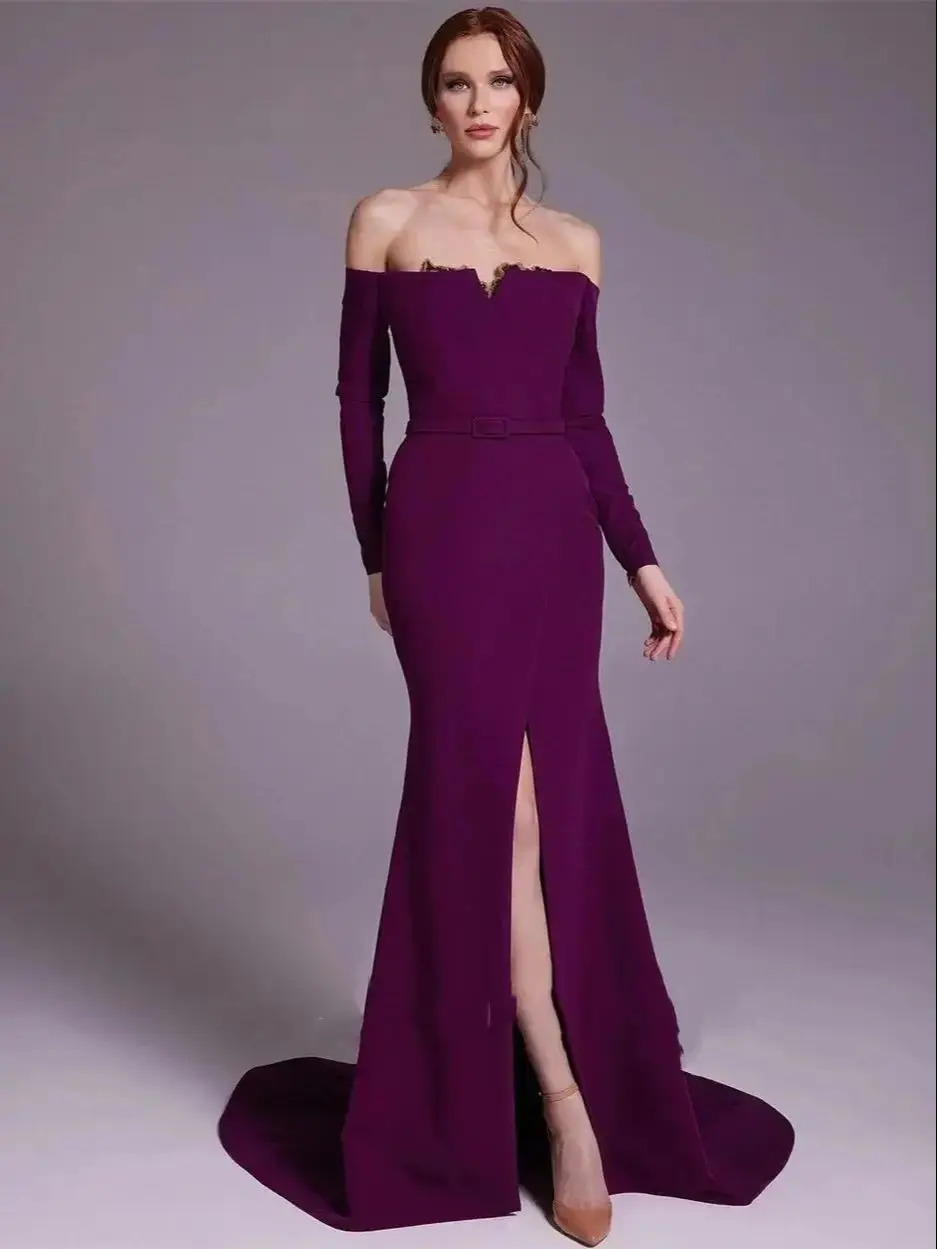 Vestido de noche árabe elegant - Elegant Satin Evening Gown Split reseña y precio